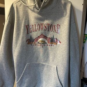 Gray Yellowstone National Park Hoodie